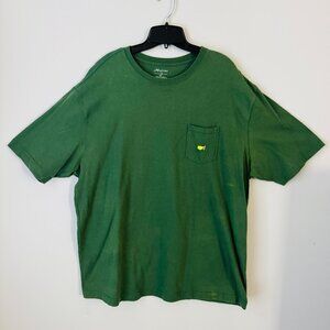 Masters Green Short Sleeve Pocket Tee Mens XXL 100% Cotton DT14979 Embroidered L